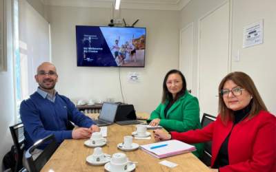 Equipo de Relaciones Internacionales recibió visita del representante en América Latina del Gobierno de Victoria en Australia