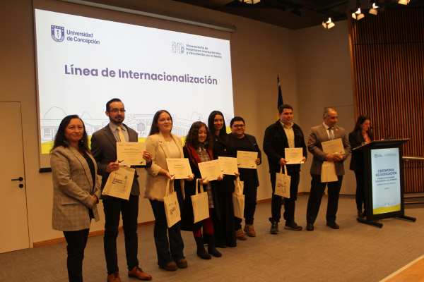 UdeC reconoce a proyectos de Internacionalización en la segunda convocatoria 2025 de Fondos de Vinculación con el Medio